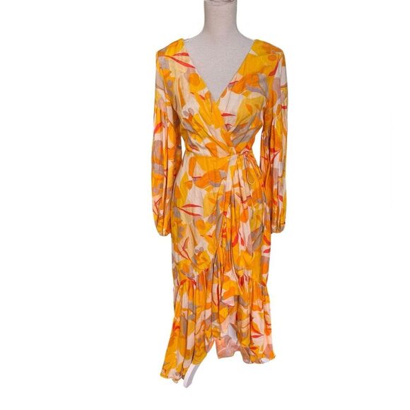ACLER Gallion Floral Dress In Yellow 4 - Picture 2 of 8